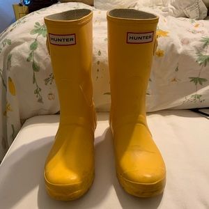 Yellow Hunter Wellington Boots